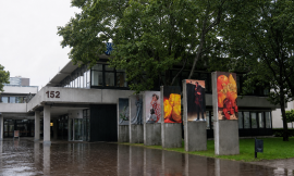 Hugenottenhalle: in Zeitlupe gegen die Wand